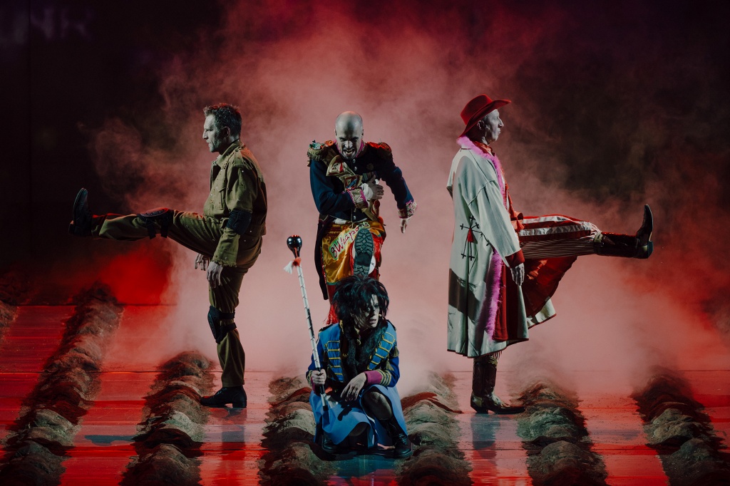 Karol Pocheć (Książę Józef), Paweł Paprocki (Dąbrowski), Anna Grycewicz (Wita), Cezary Kosiński (Kościuszko). Fot. Karolina Jóźwiak 