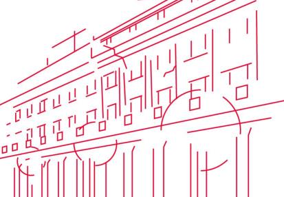 Grafika: budynek Teatru Narodowego przy pl. Teatralnym 3