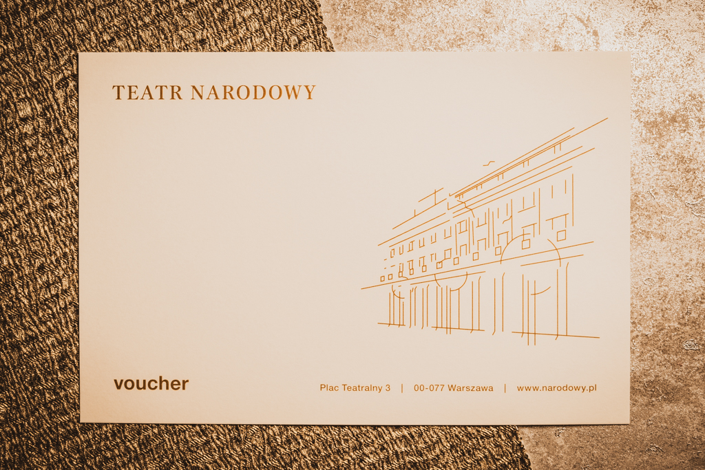 Voucher do Teatru Narodowego. Fot. Marta Ankiersztejn 