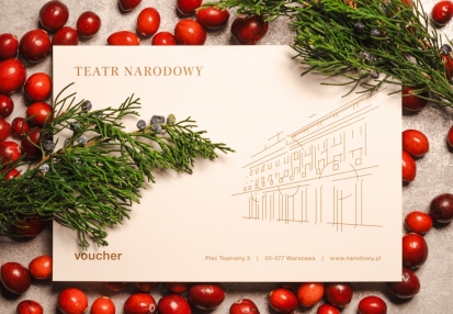 Voucher do Teatru Narodowego. Fot. Marta Ankiersztejn